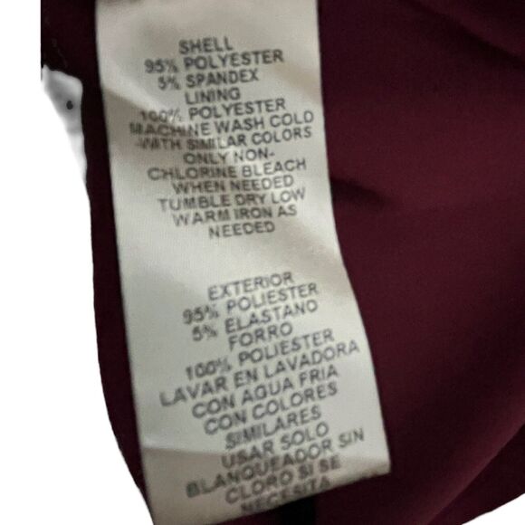 Eliza J Sequined Gown Dress Cranberry Red Christmas Women Size 8 Long Sleeve - Picture 7 of 14